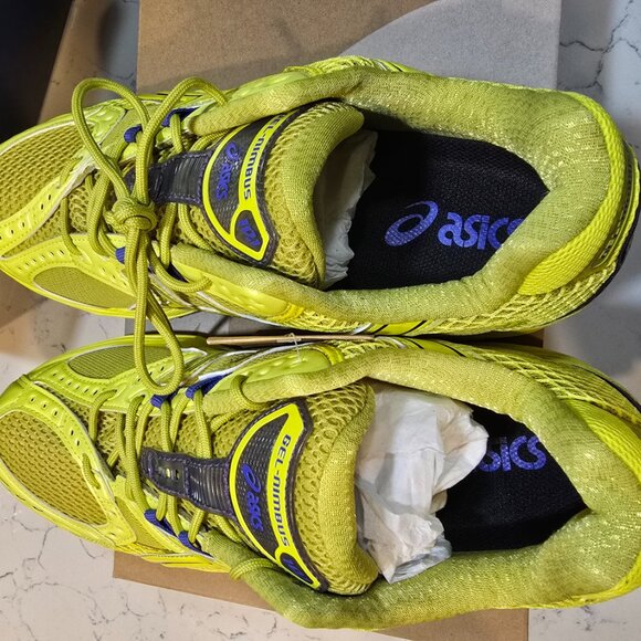 SICS GEL-NIMBUS 10.1 1203A599 300 Kelp Lemon Spark Sports Style Shoes MENS 13 - Picture 6 of 15